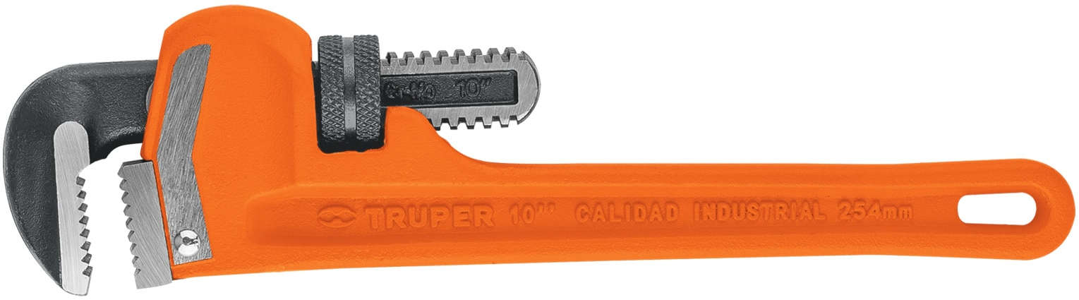 TRUPER 10 inch Pipe Wrench Adjustable Chrome-Molybdenum Steel Jaw 20300660