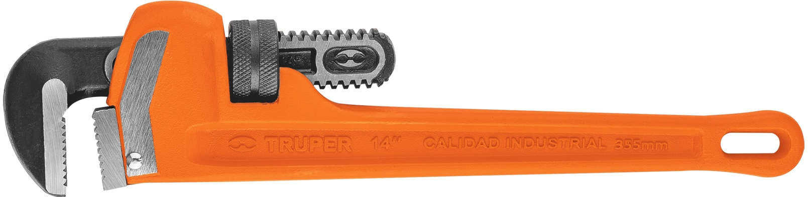 TRUPER 14 inch Pipe Wrench Adjustable Chrome-Molybdenum Steel Jaw 20300662