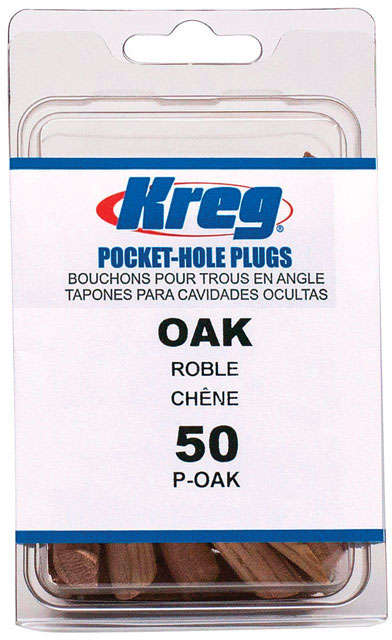 Kreg Pocket-Hole Plugs Pack of 50 Oak 2218451