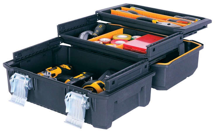 STANLEY FatMax Cantilever Tool Box 18 inch Plastic Black/Yellow 2409241