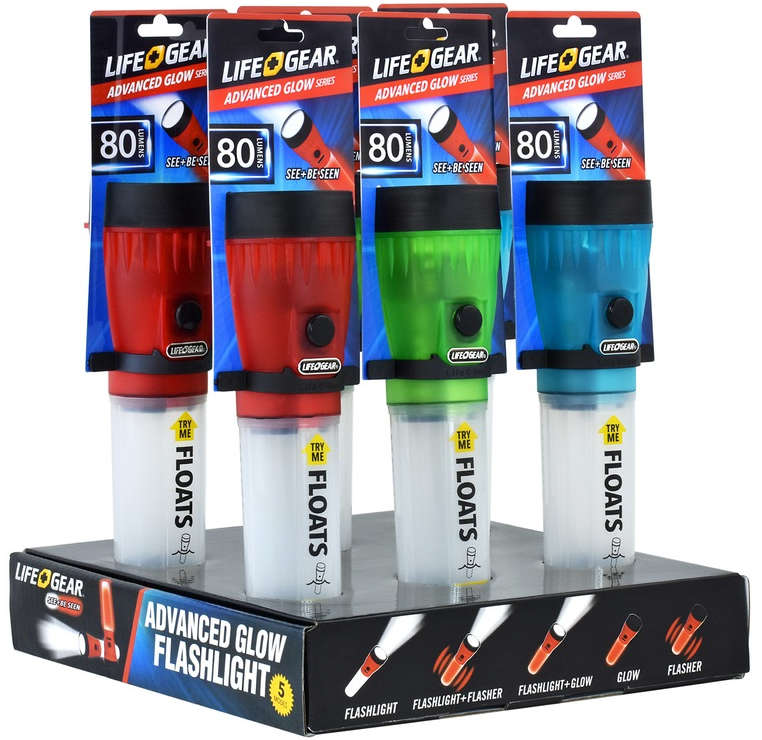 لايف + جير مصباح يدوي LED من سلسلة Life+Gear Glow بقوة 80 لومن يعمل ببطاريات AA بألوان متنوعة 3006478