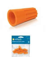 Volteck 12 to 14 AWG Screw-On Wire Connectors Pack of 10 Polypropylene 30300011