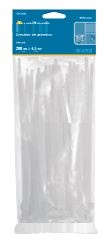 Volteck 12 inch 50 lb Clear Plastic Cable Ties Pack of 50 30300020