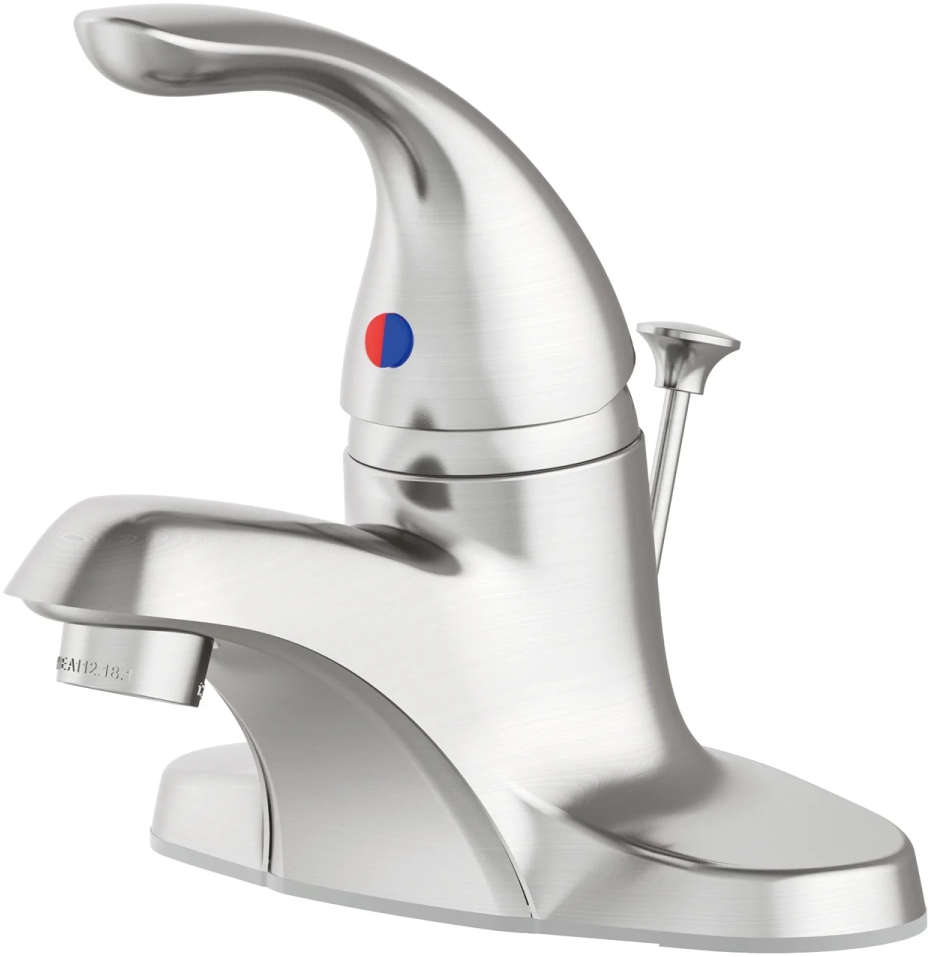 Oak Brook Lavatory Faucet 4 inch Hot/Cold Single Lever 1.2 GPM Brushed Nickel 4018978