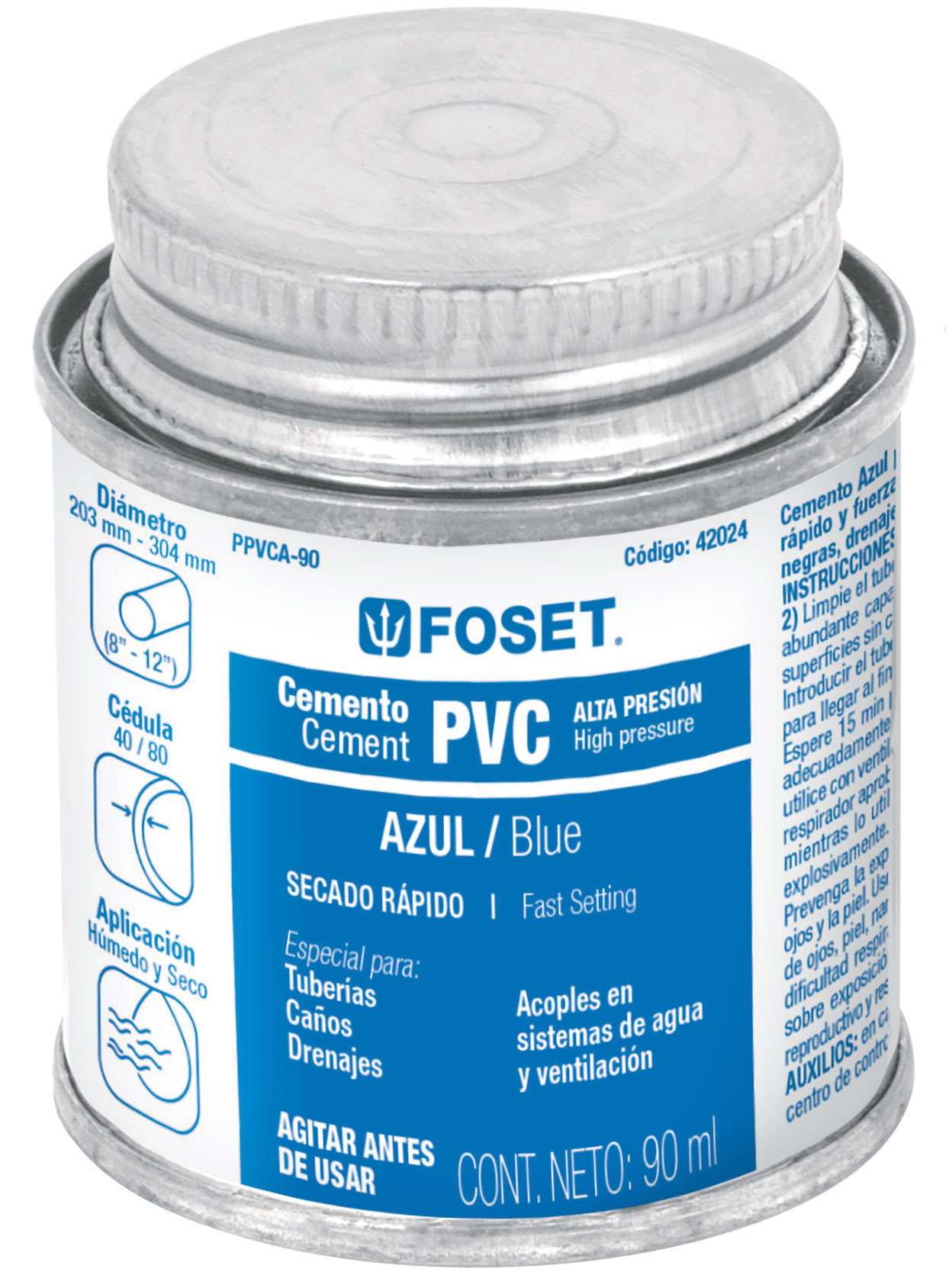 فوسيت لاصق تانجيت PVC 90 مل أزرق 40300032