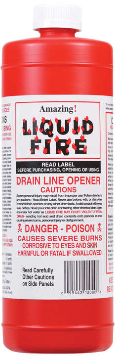 Ace Amazing Liquid Fire Drain Line Opener 32 oz 4100467