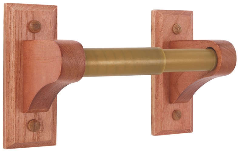 Exquisite Toilet Paper Holder Wall Mount Oak Finish 4305603