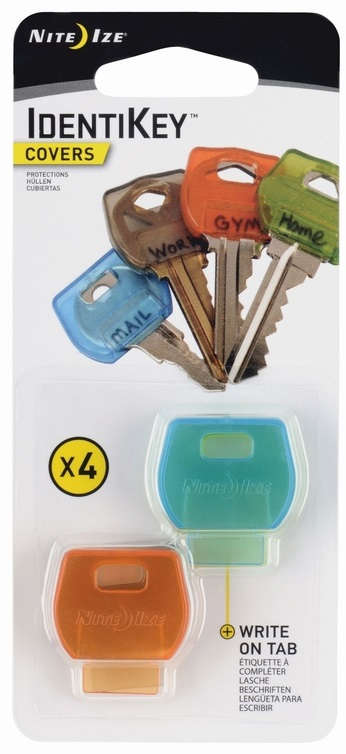 NITE IZE IdentiKey Covers 2.5 inch Pack of 4 Rubber Assorted Colors 5004776