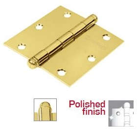Hermex 3 inch Brass Plated Steel Hinge Ball Tip 50300005