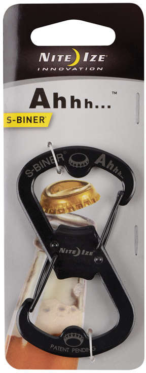 NITE IZE Stainless Steel S-Biner Black 1.16 lb. 3.18 in. L 1 pk 5498878
