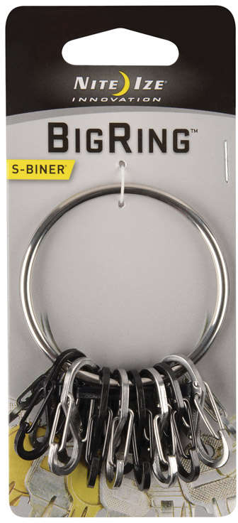 NITE IZE Stainless Steel 2 in. Dia. Loop Key Chain Silver 5629779