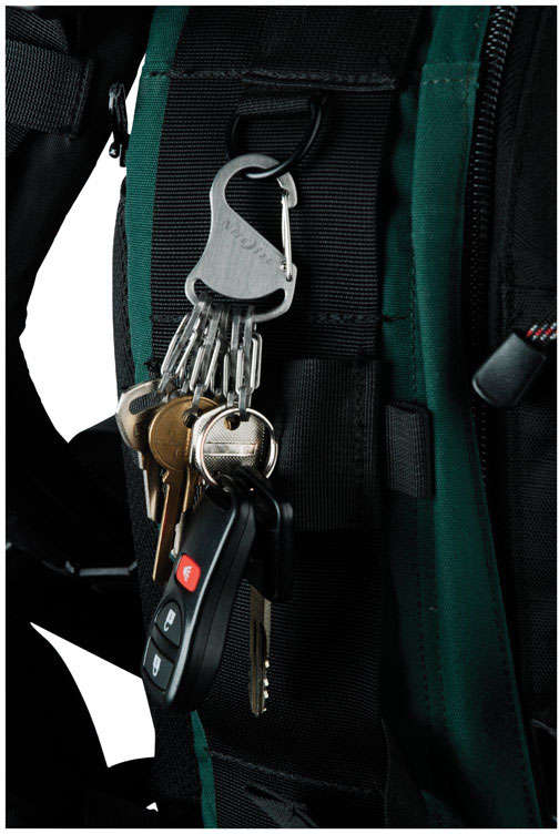 NITE IZE KeyRack Stainless Steel Carabiner Key Chain Silver 5629787