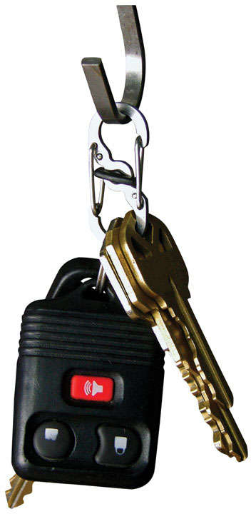 NITE IZE MicroLock Stainless Steel S-Biner Key Chain Silver 5629795