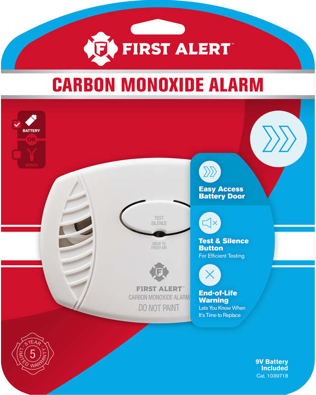 First Alert Battery-Powered Electrochemical Carbon Monoxide Detector 5976980