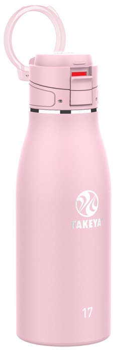 Takeya Leakproof Travel Mug 17 oz. 12 Hours Hot 24 Hours Cold Double-Wall Stainless Steel Blush Pink Color 6005201