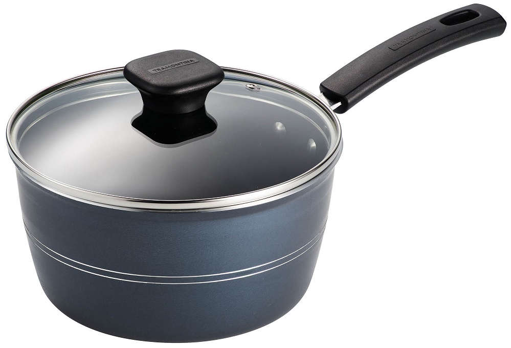 Tramontina Sauce Pan with Cover 3 Quarts Aluminum Non-Stick 60100666