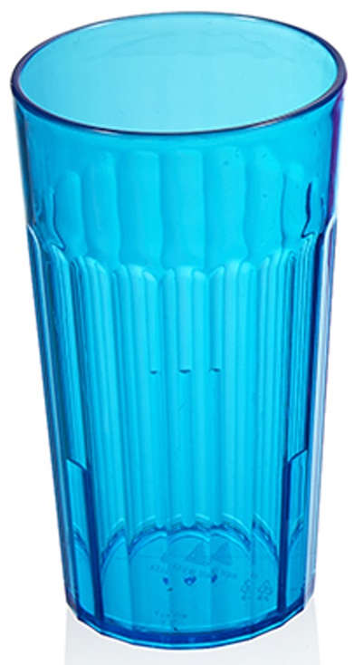 Arrow Home Products Tumbler 11 oz. Plastic Transparent/Blue 6016548