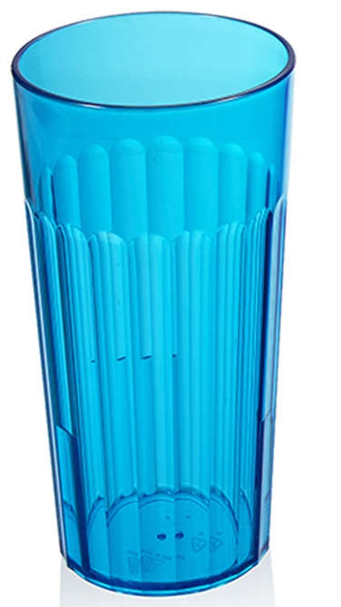 Arrow Home Products Tumbler 16 oz. Plastic Transparent/Blue 6016549