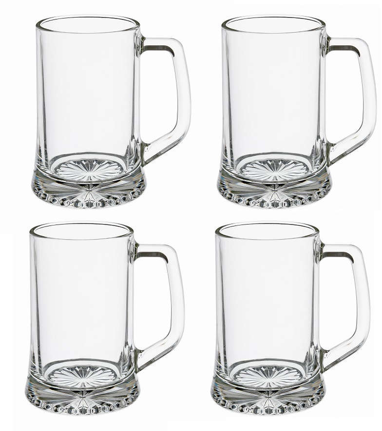 Marque de Distributeur 4-Pcs Beer Glass with Handle 32 cl 60200478