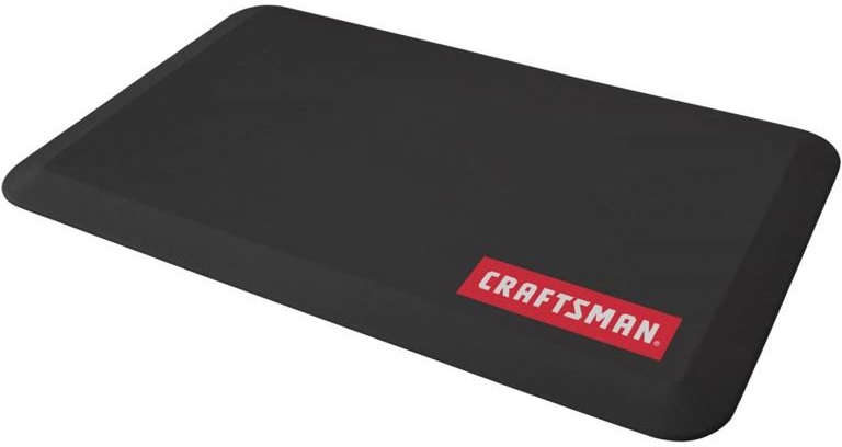 Craftsman Anti Fatigue Mat 32 inch x 20 inch Polyurethane Foam Non-Slip Black Indoor Use 6025831