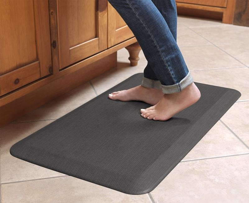 Gel Pro Anti Fatigue Mat 30 inch x 20 inch Polyurethane Foam Charcoal Color Indoor 6026272