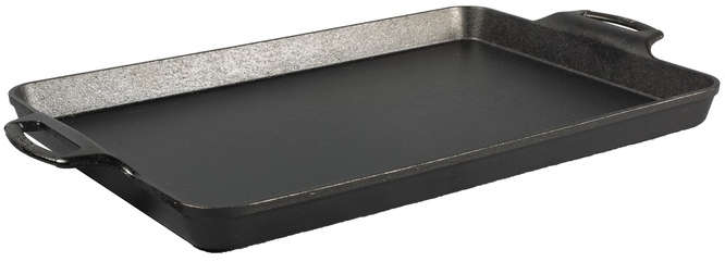 Lodge Baking Pan 15.5 inch x 10.5 inch Seasoned Cast Iron Black 6033348