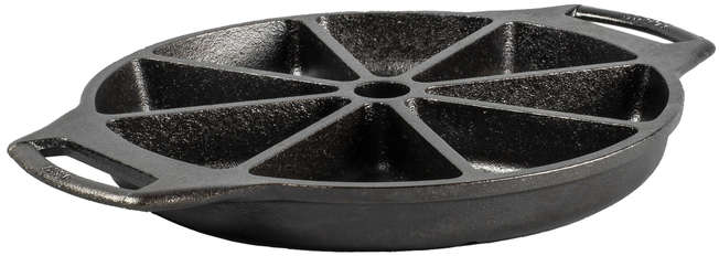 Lodge Wedge Pan 11.69 inch Dia Cast Iron Black 6033356