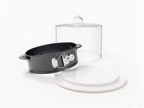 Ricardo Springform with Ceramic Base and Glass Dome 3Pcs Non-Stick 60500325