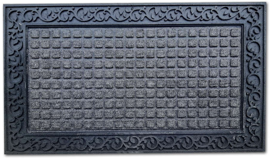 Ace Door Mat 90 x 60 cm Gray/Brown Color 60500407