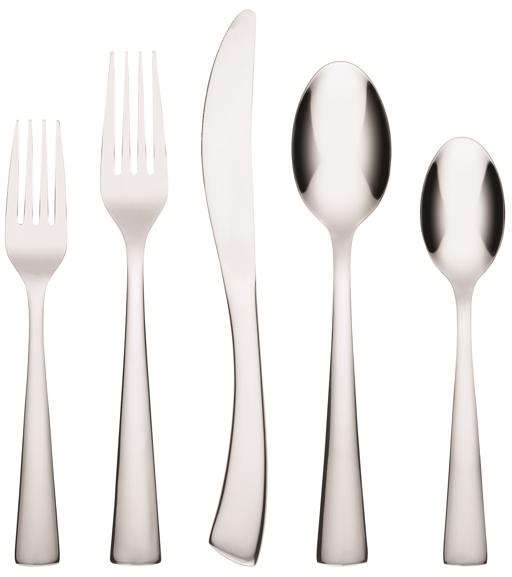 Cambridge Aladin Mirror 20-Pcs Flatware Set Stainless Steel Silver Color Includes Salad Fork Dinner Fork Dinner Knife Dinner Spoon Teaspoon 6068045
