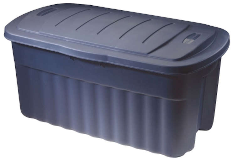 Rubbermaid Storage Box 21-5/16 In. H X 15-1/2 In. L X 6-1/2 In. W 40 Gal. Blue 6073431