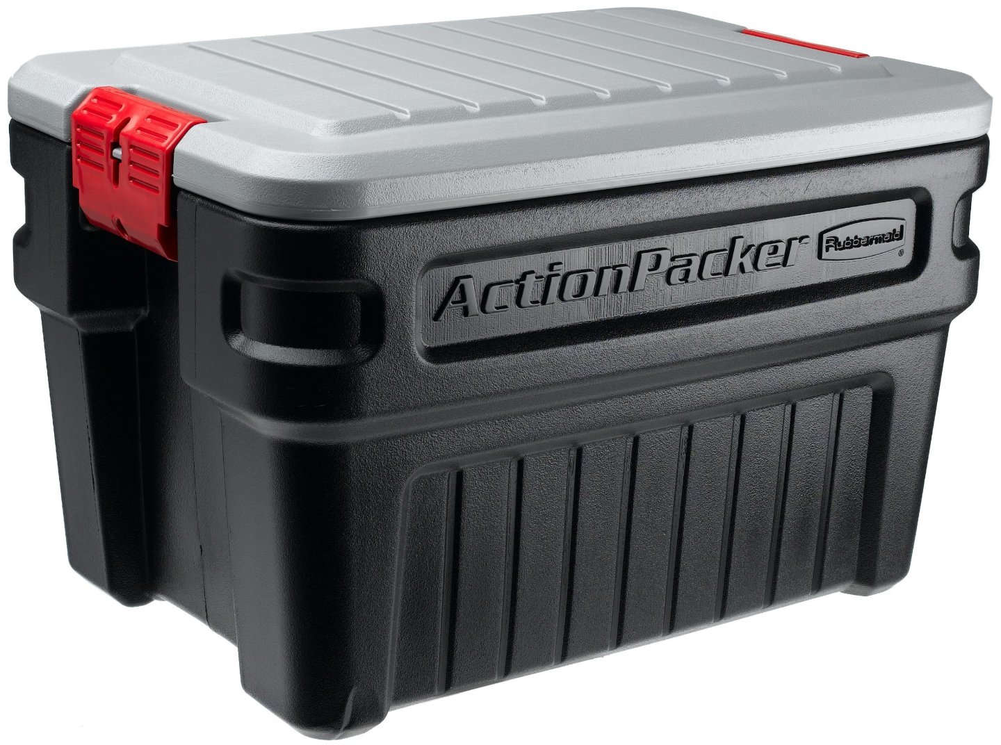 Rubbermaid Action Packer Storage Tote 24 Gallon 26 inch x 18.5 inch x 17 inch Roughneck Black 6101919