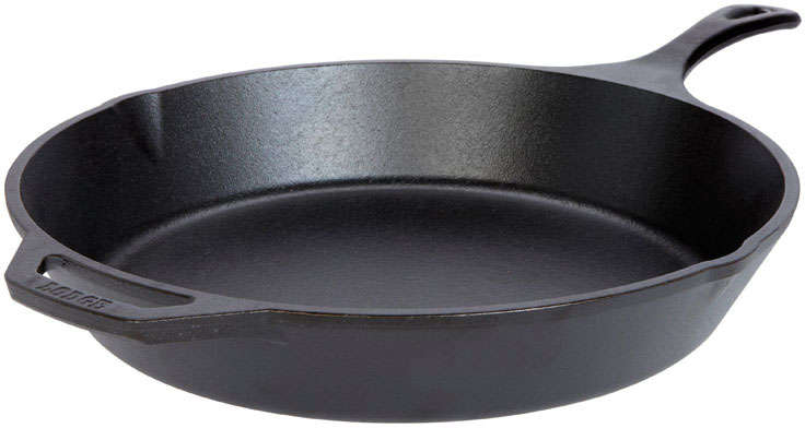 Lodge 13-1/4 In. W Cast Iron Skillet 6108591