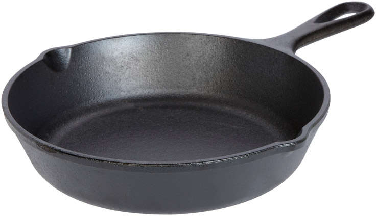 Lodge 8 In. W Cast Iron Skillet 6108609