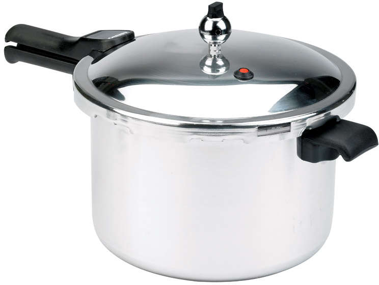Mirro 8 Qt. Polished Aluminum Pressure Cooker 61988