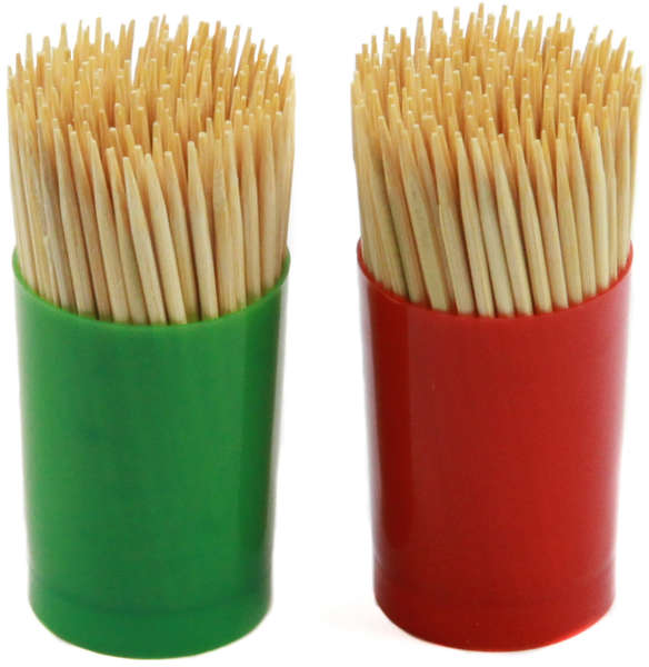 Chef Craft Toothpicks Pack of 150 Assorted Plastic/Wood 6397780