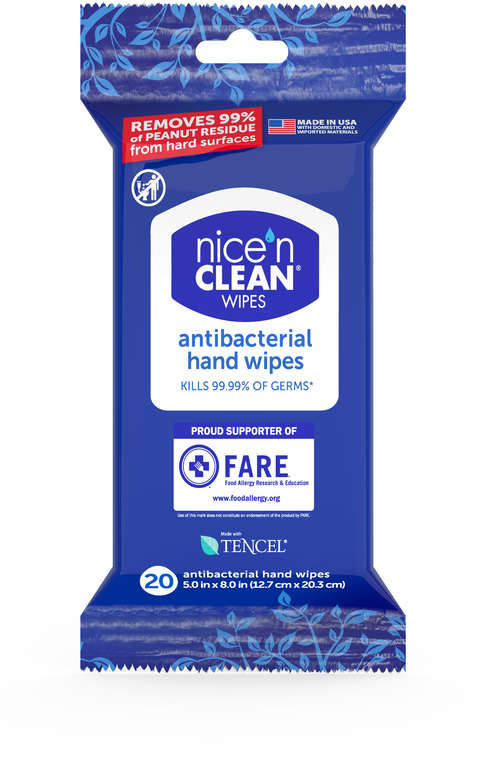Nice 'n Clean Antibacterial Hand Wipes 5 inch x 8 inch 20 Wipes 6783336