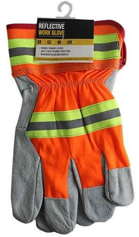 Cowhide Reflective Work Gloves Large/XL 70100058