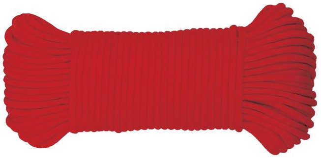 Koch Industries Paracord Rope 5/32 inch x 100 Feet Diamond Braided Red 7025063