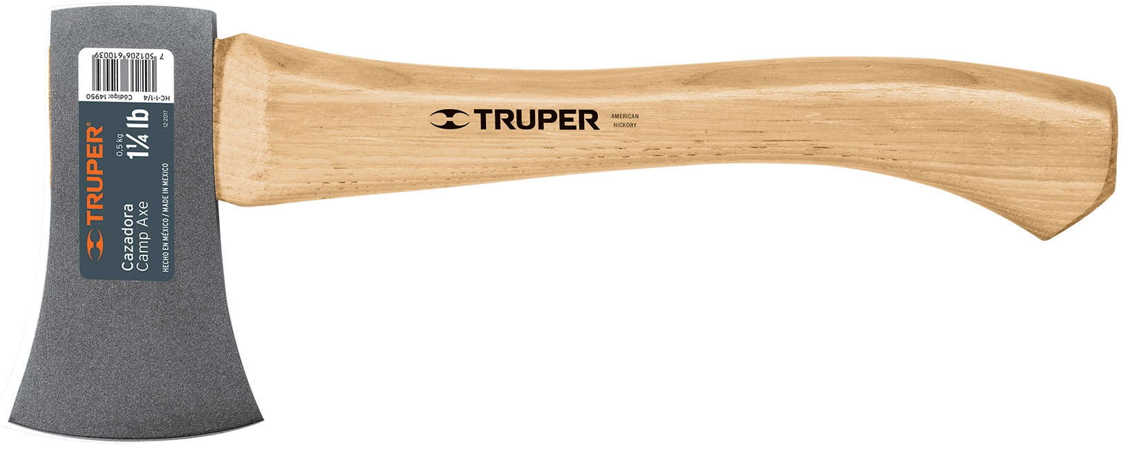 TRUPER 1.25 lb Hickory Handle Camp Axe 14 inch Handle 70300027