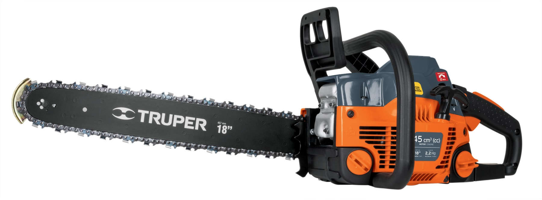 TRUPER 18 inch Gasoline Chainsaw 45 cc 2-Stroke 70300163