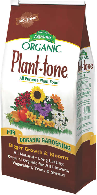Espoma Plant-Tone All Purpose Plant Food 4 lbs. Organic Granules For All Flowers Vegetables Trees & Shrubs 7122930