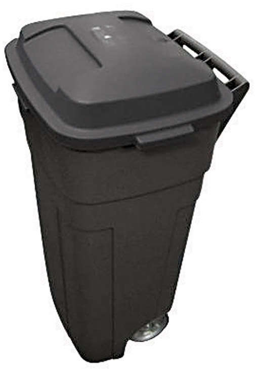 Rubbermaid Roughneck 34 gal. Plastic Wheeled Garbage Can Lid Included 7208408