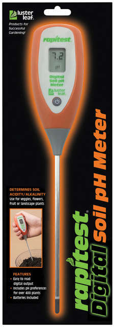Luster Leaf Rapitest Digital Soil pH Meter Use For Veggies Flowers Fruits or Landscape Plants 7221740