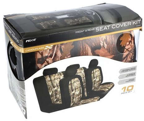 Pilot 10-Pcs Car Seat Cover Kit Camouflage 80100209