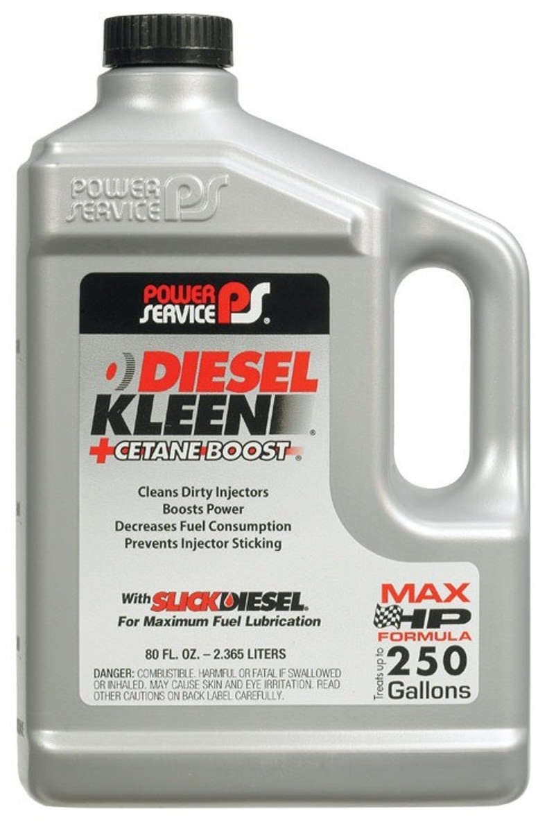Power Service Diesel Kleen + Cetane Boost Injector Cleaner & Performance Improver 64 oz. Treats Up to 250 Gallons Restores Lost Power & Fuel Economy 8024218