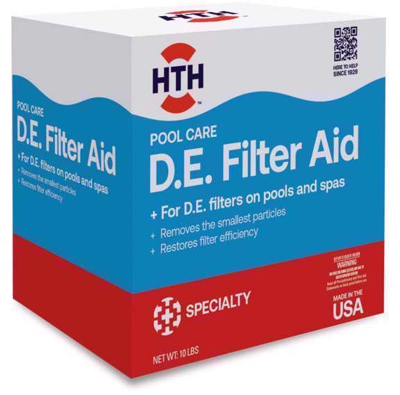 Ace HTH Pool Care D.E. Filter Aid 10 lbs. Powder Filter Cleaner For D.E. Filters On Pools & Spa 8029455