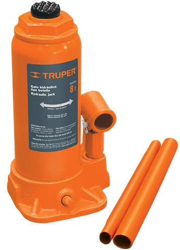TRUPER 8-Ton Hydraulic Bottle Jack 80300014