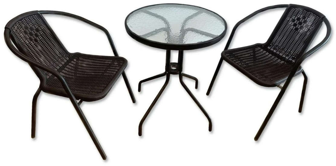 Ace Paradise Rattan Bistro Set Includes 2 Chairs and 1 Coffee Table 80500397