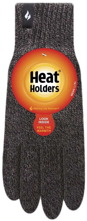 Grabber Heat Holders Gloves Mens Large/XL Gray Color 8057535